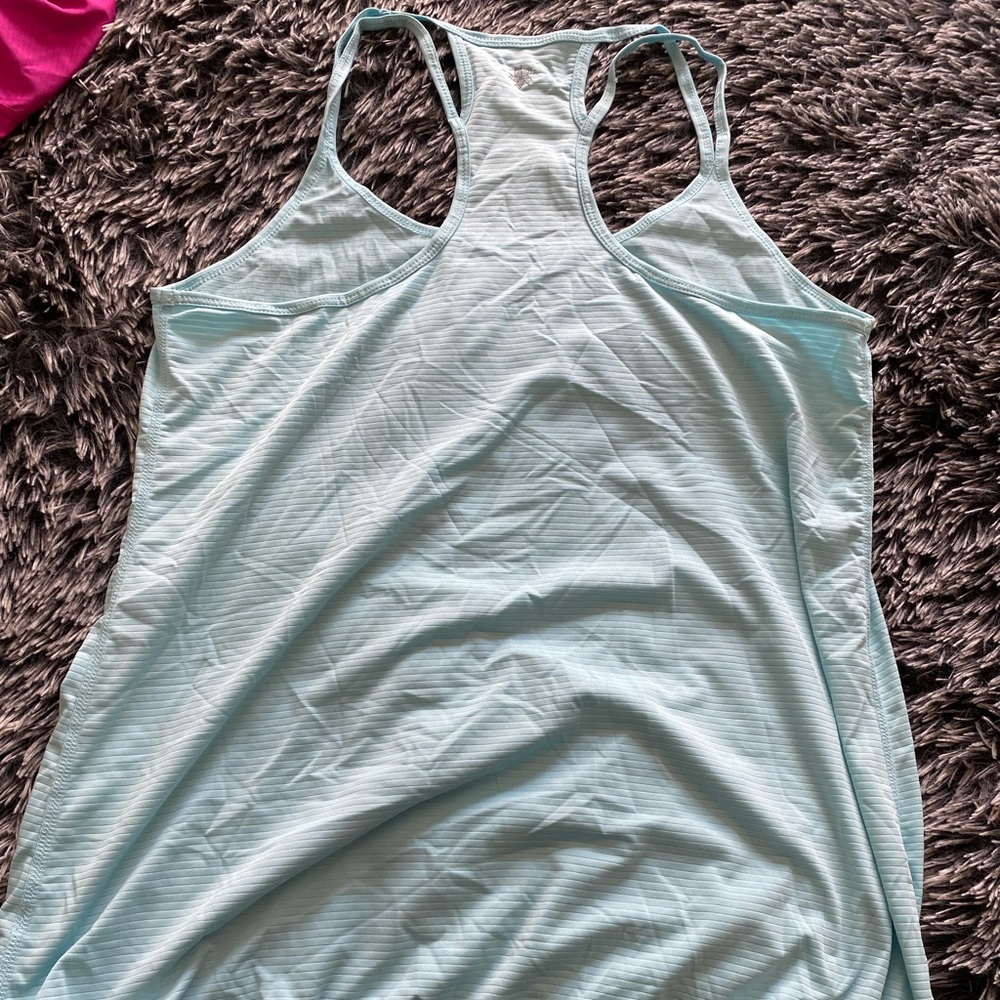 Dry fit light blue athletic tank